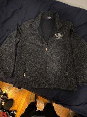 Hard Rock Hotel & Casino Atlantic City Men's Full-Zip Sweater Fleece Jacket